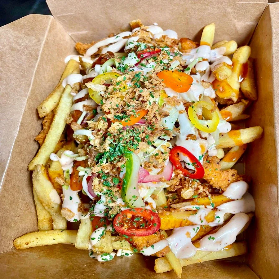 Loaded fries from Shanil's